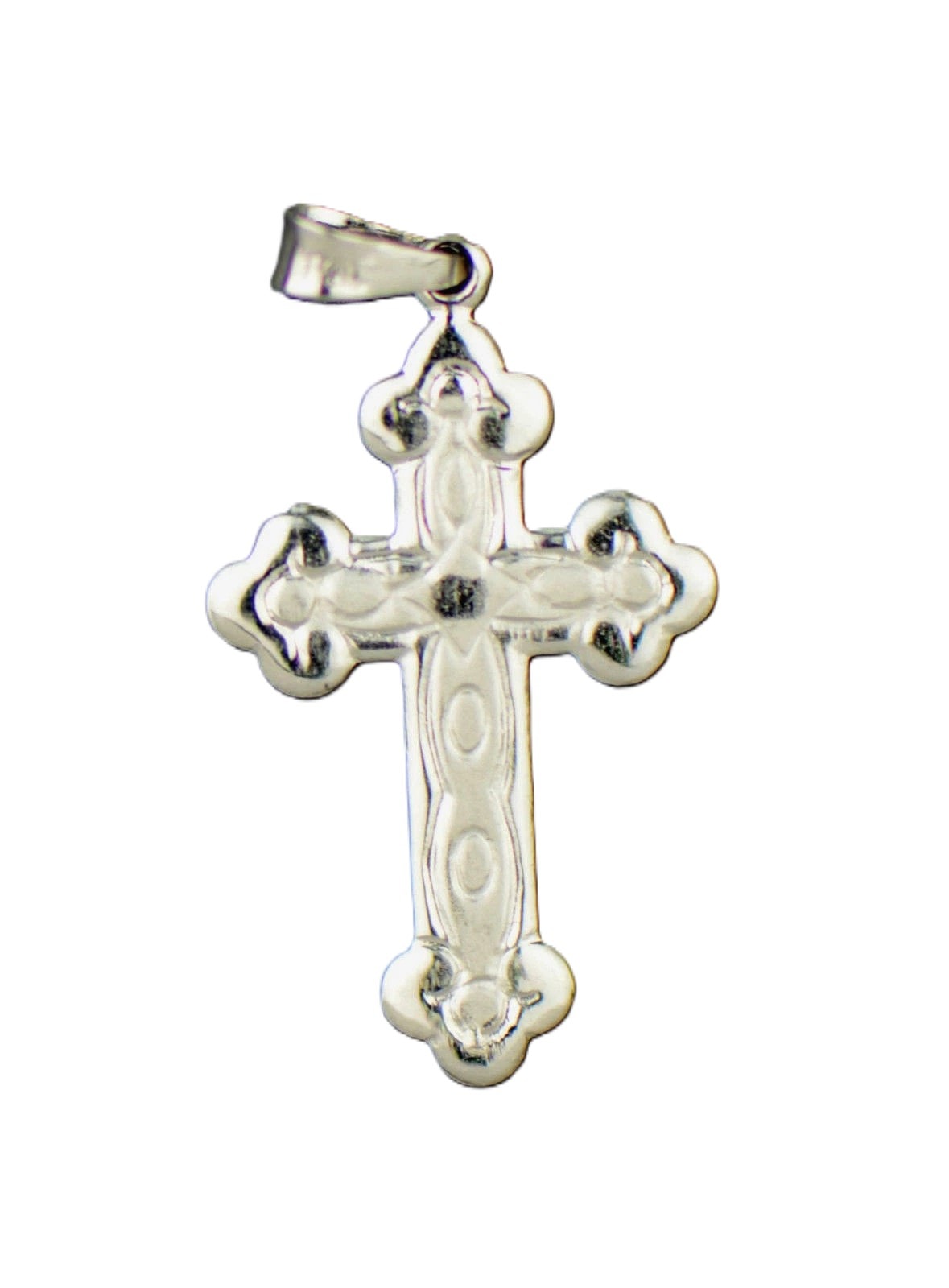 925  Sterling Silver Jesus Cross Pendant Spanish Inscribed Prayer
