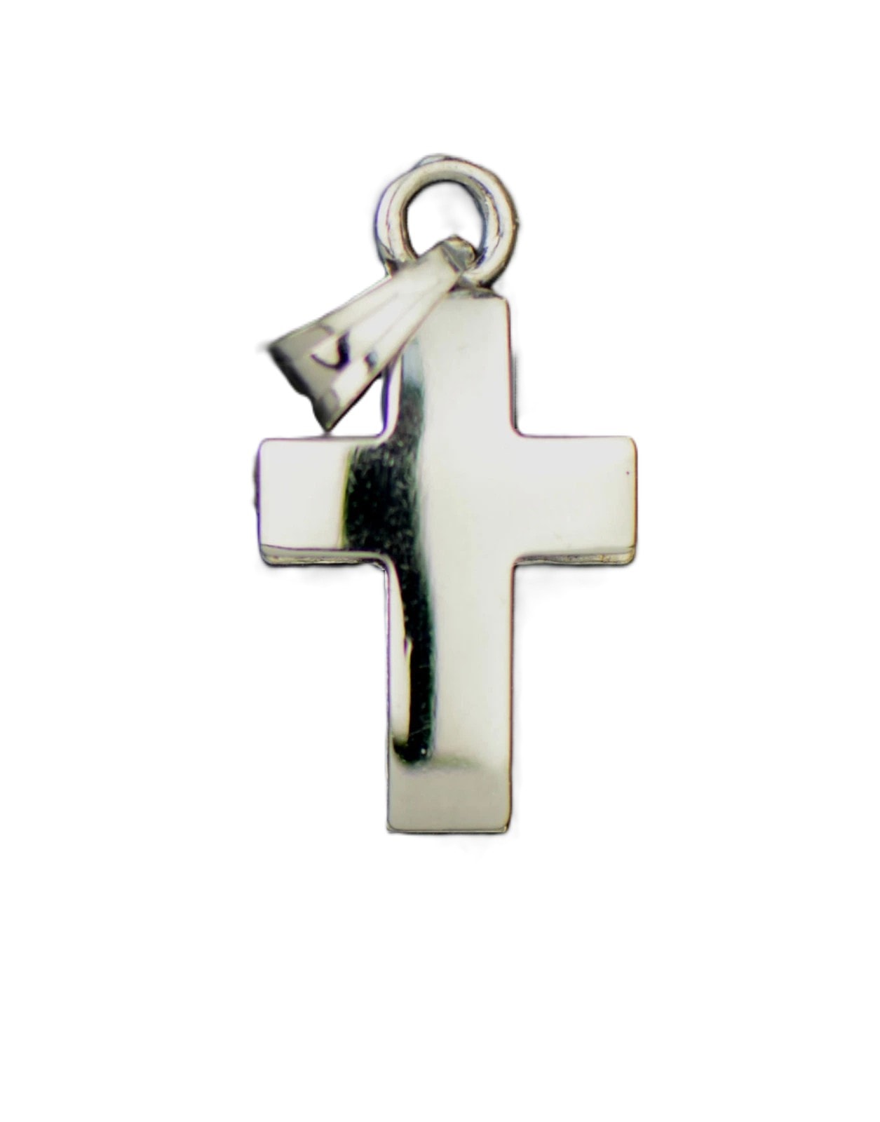 Sterling Silver Double Round Cross Pendant 925