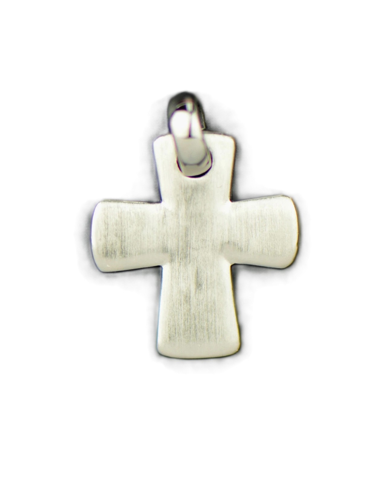 Sterling Silver Miniature Round Cross Pendant 925